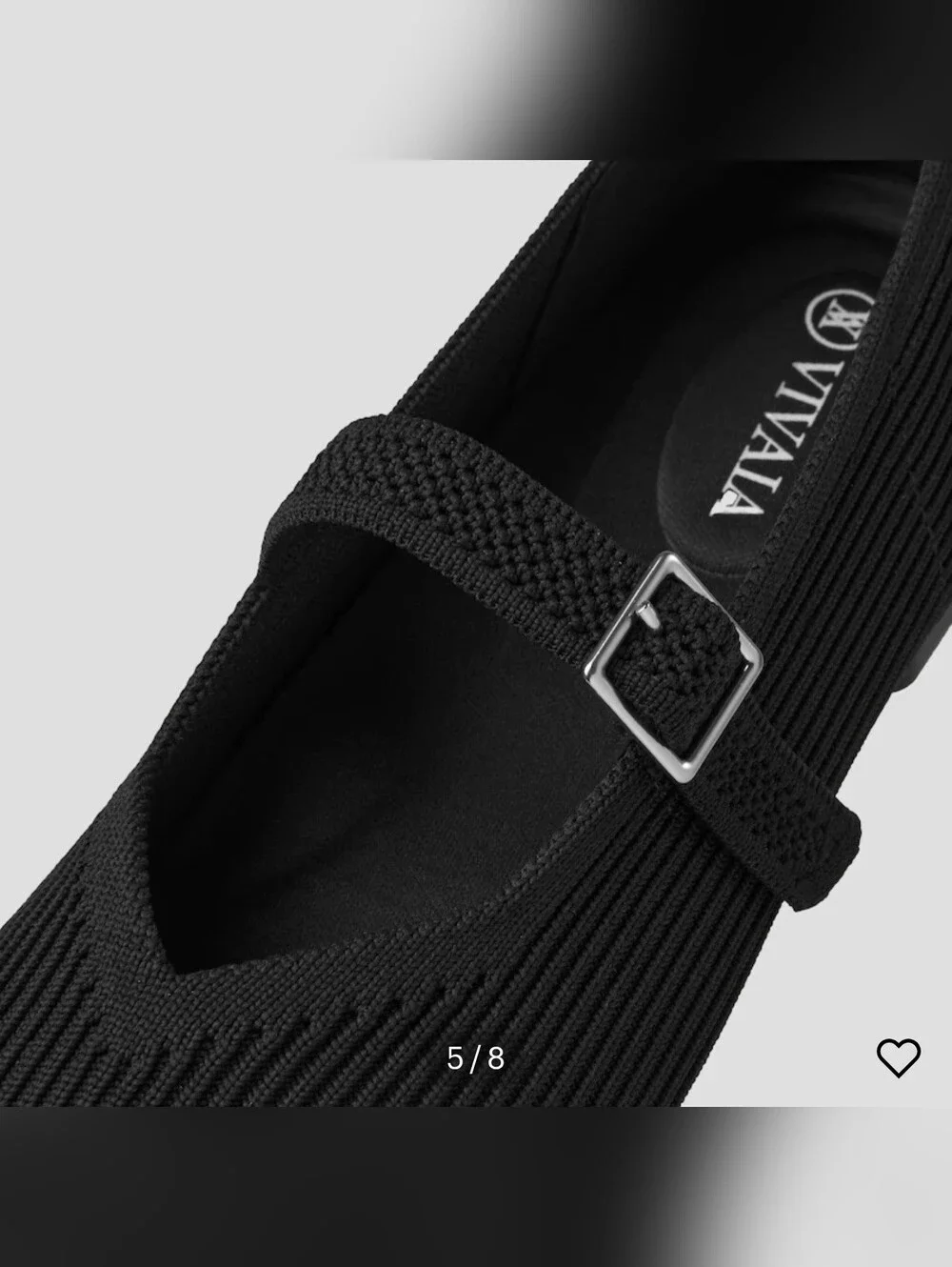 VIVAIA Margot Mary Jane Flats Black Size 36.5